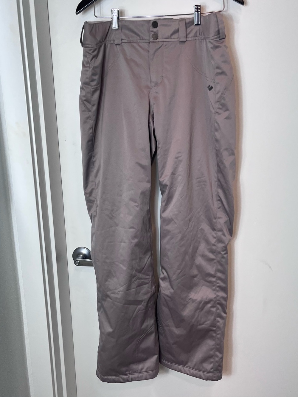 Obermeyer Women's Insulated Ski Snow Gray Outdoor Shell Pants Size 10 Resort